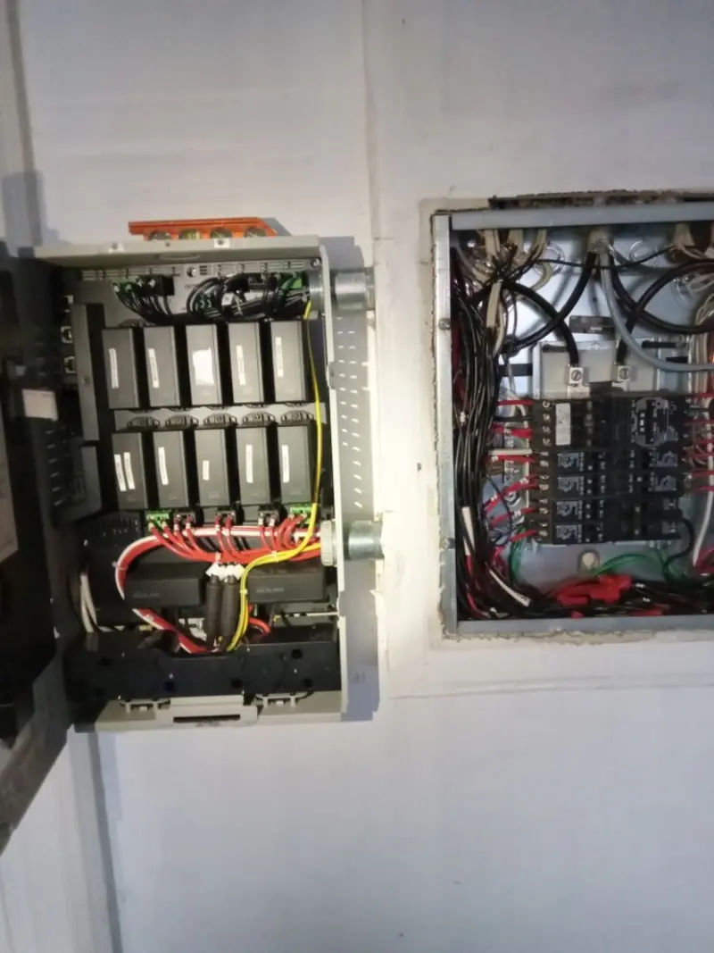 Electrical panel upgrade completed for Security Camera Wiring in Lead
